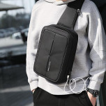 Рюкзак с одной лямкой Mark Ryden MiniCase MR7011 BlackUSB