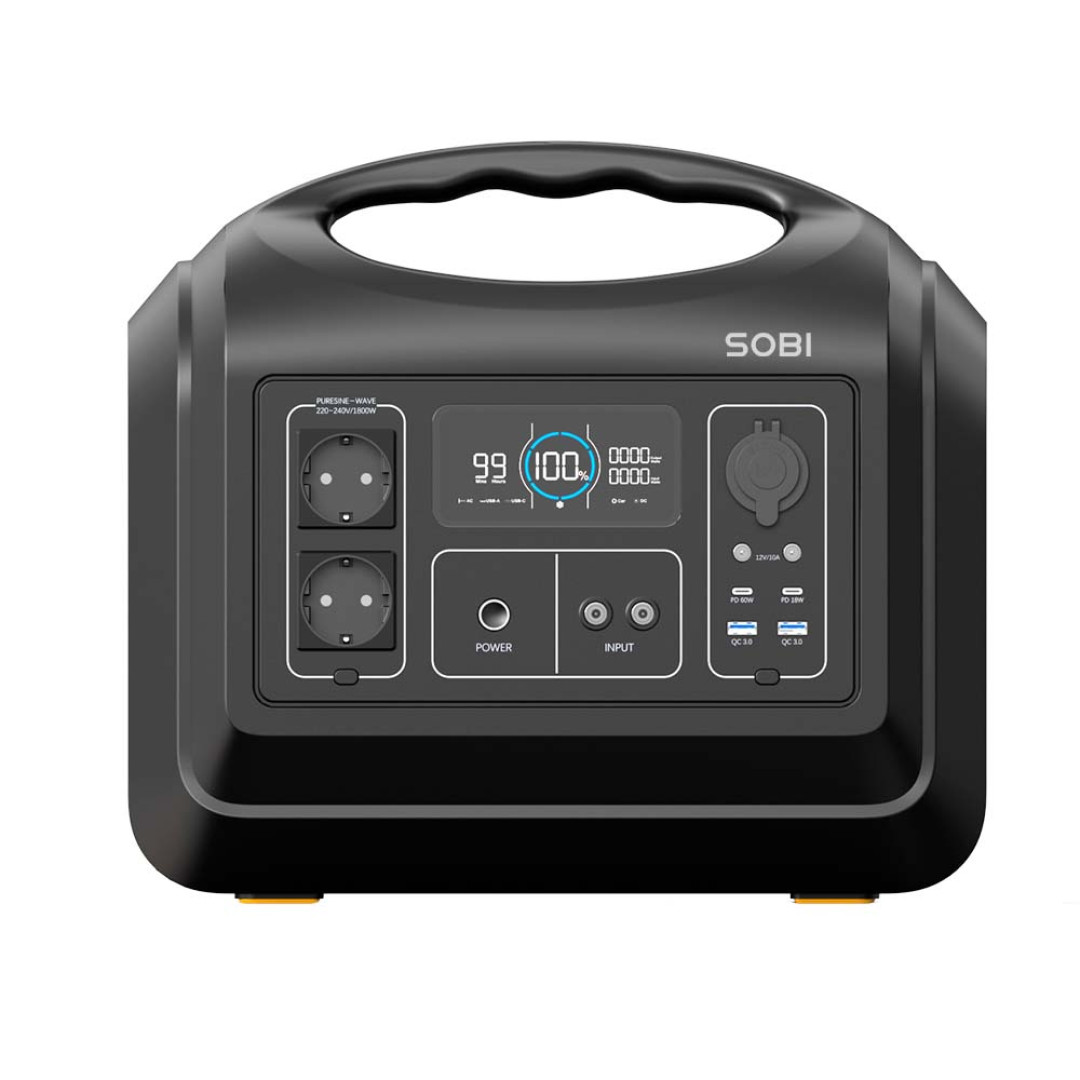 Портативная зарядная станция Sobi 1800W (465000mAh; 1488Wh)