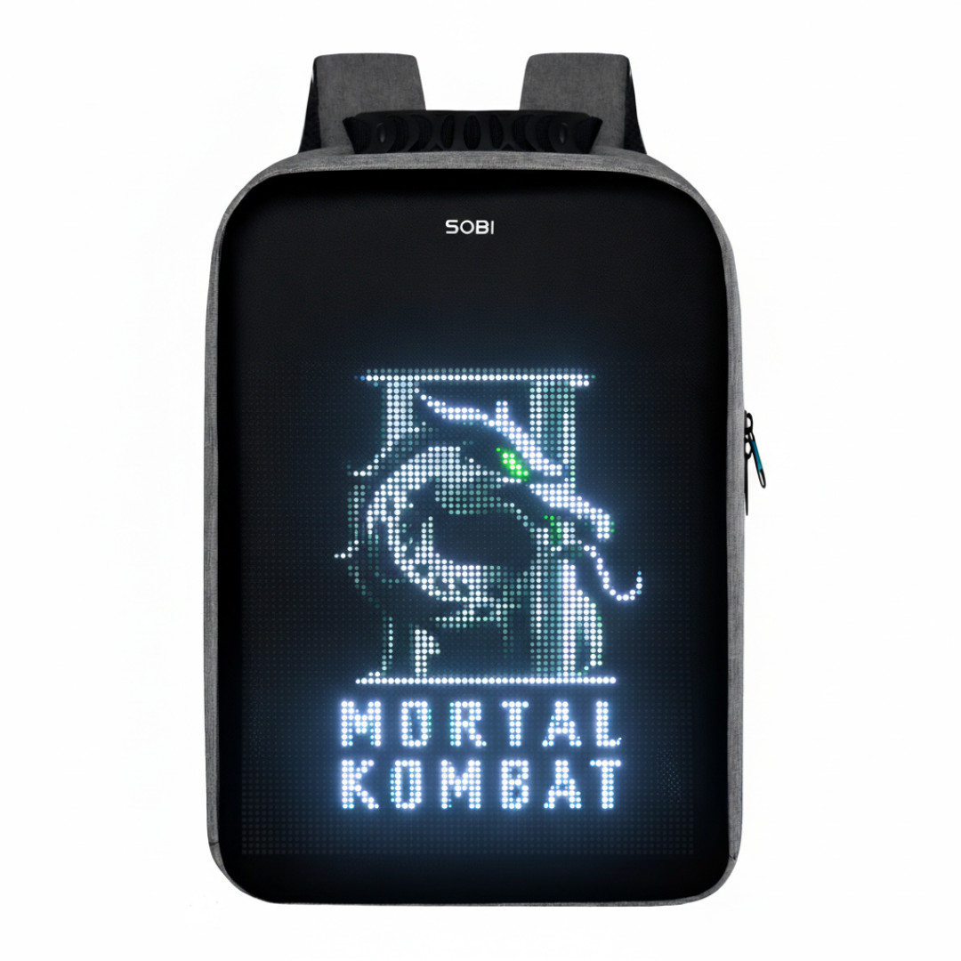 Рюкзак Sobi Pixel Max SB9703 Gray с LED экраном