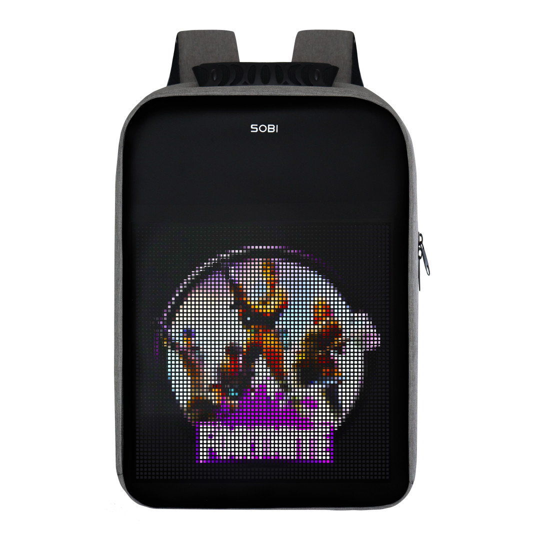 Рюкзак Sobi Pixel Max SB9703 Gray с LED экраном