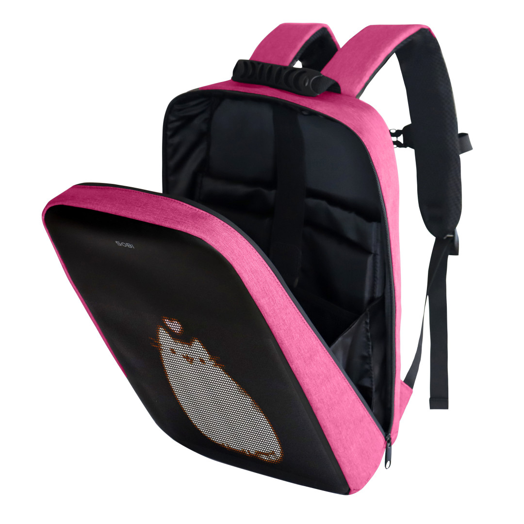 Рюкзак Sobi Pixel Max SB9703 Pink с LED экраном